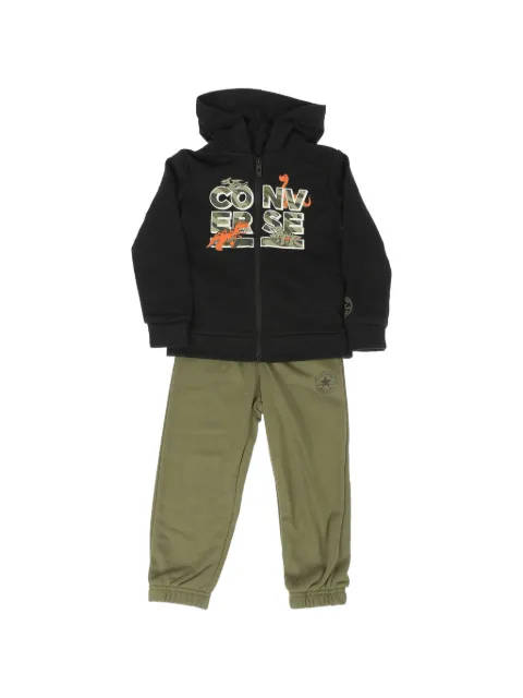 Converse Kids logo-print dinosaur trousers set