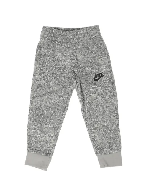 Nike Kids patterned logo-print track pants