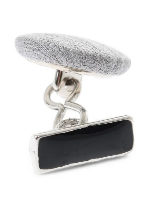 Corneliani silk-coated cufflinks