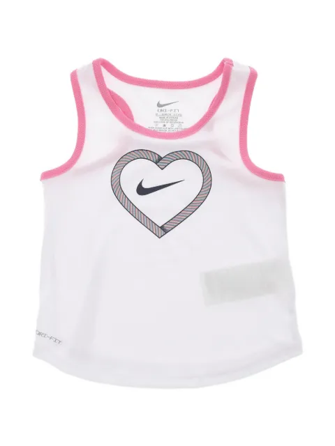 Nike Kids Dri-Fit heart-logo tank top