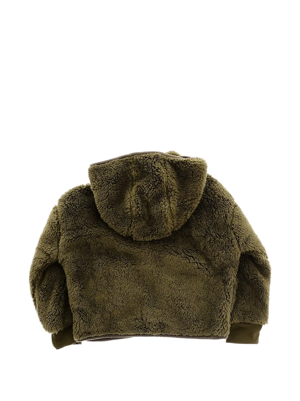 Nike Kids Club faux-fur hoodie Groen