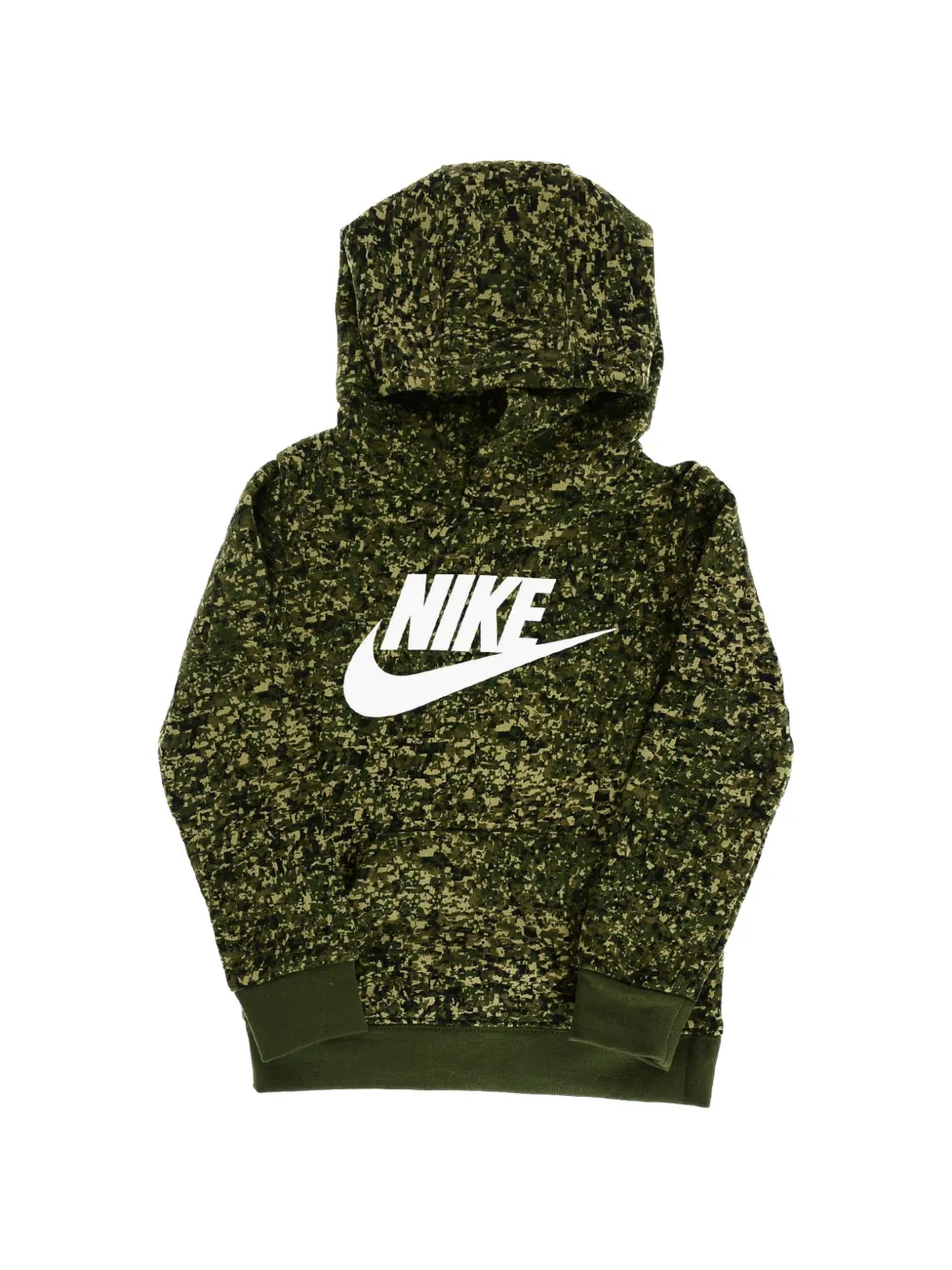 Nike Kids camouflage-print logo-print hoodie Veelkleurig