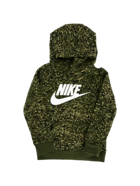 Nike Kids camouflage-print logo-print hoodie