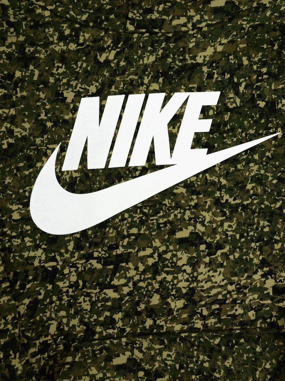 Nike Kids camouflage-print logo-print hoodie Veelkleurig