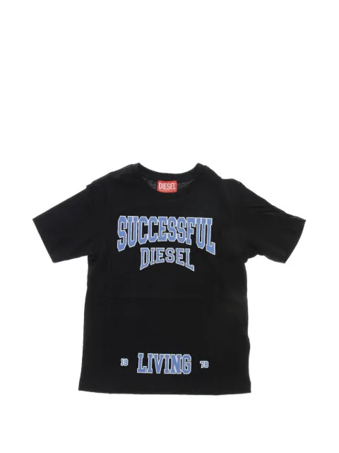 Diesel Kids logo-print cotton T-shirt
