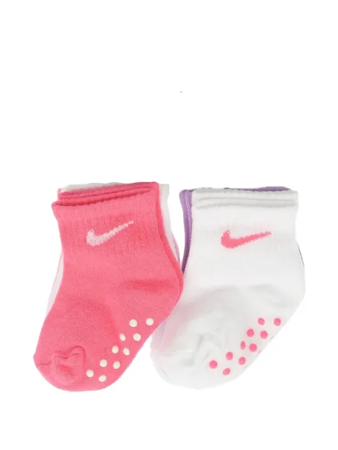 Nike Kids logo-embroidered non-slip socks (set of six)