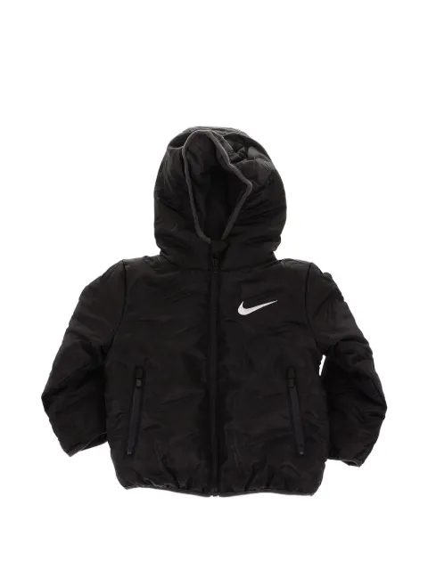Nike Kids logo-embroidered puffer jacket
