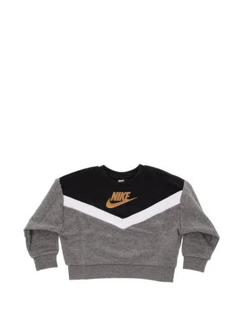 Nike Kids logo-print panelled sweatshirt
