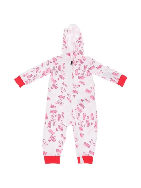 Jordan Kids Air Jordan logo-print hooded romper