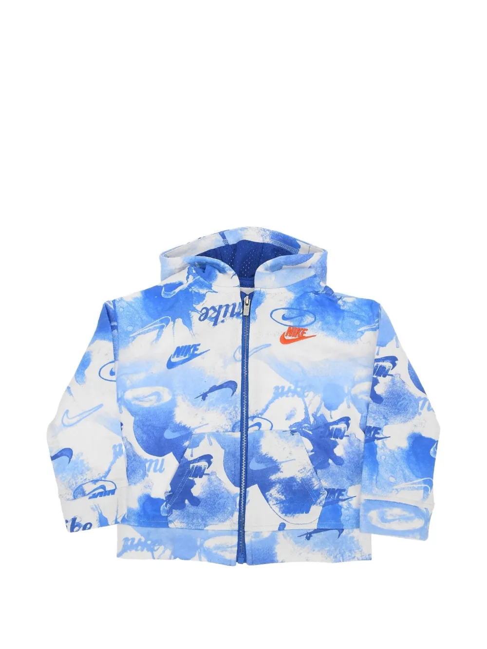 Nike Kids hoodie à logo imprimé - Blanc
