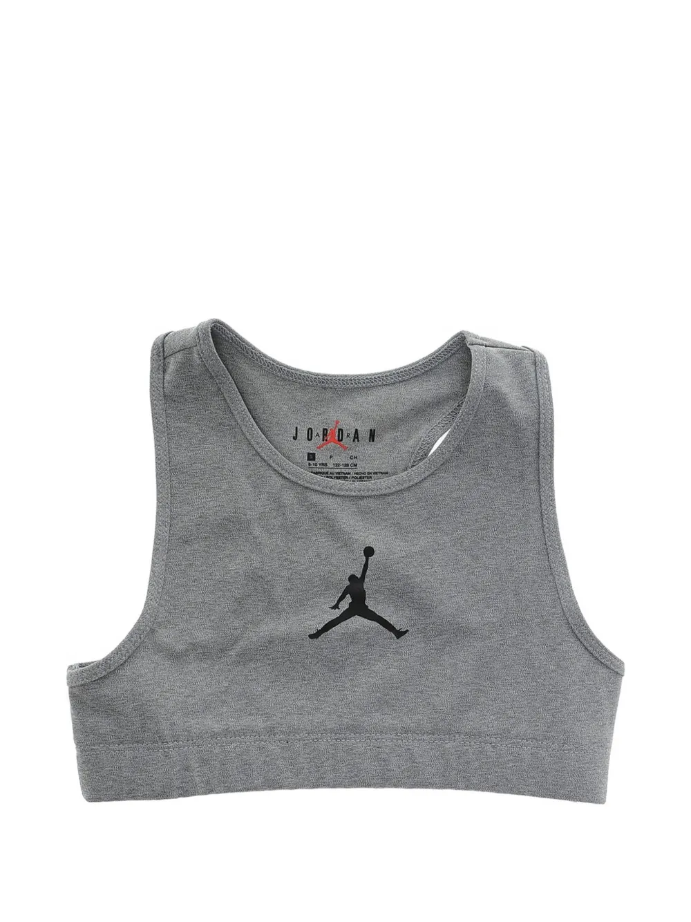 Nike Kids Air Jordan logo-print bra Grijs