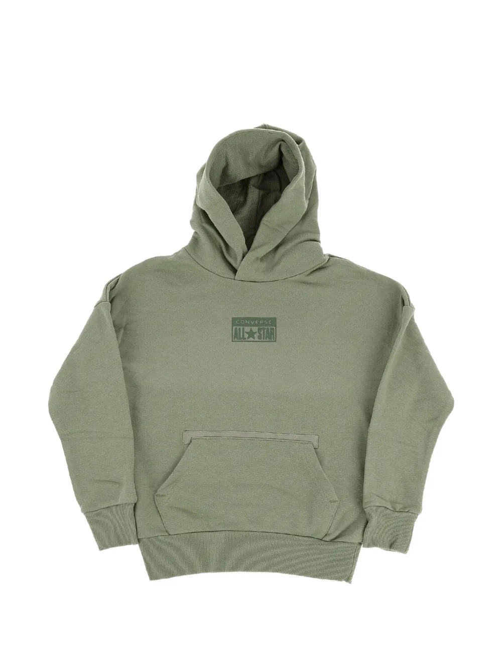 Converse Kids logo-patch hoodie Groen