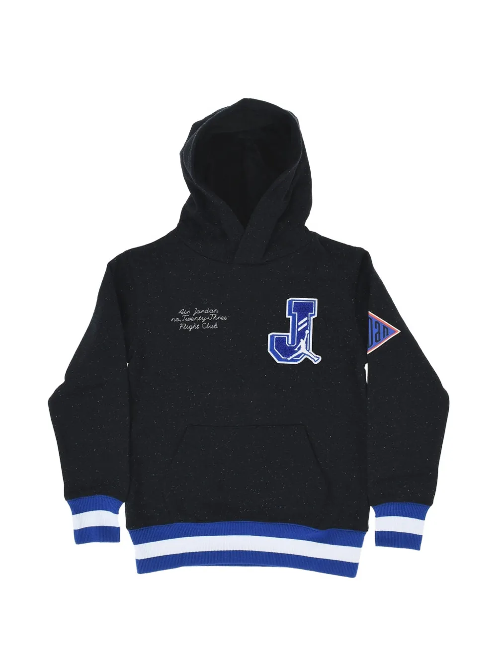 Jordan Kids Air Jordan embroidered hoodie Zwart