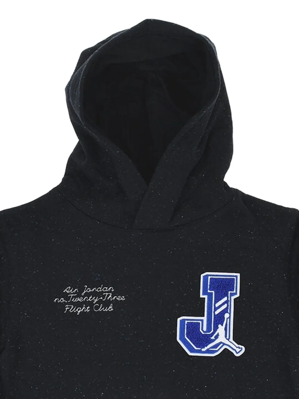 Jordan Kids Air Jordan embroidered hoodie Zwart