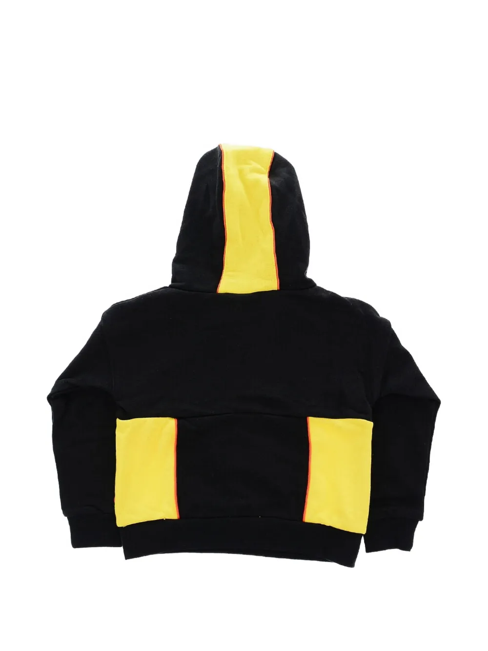 Nike Kids logo-print panelled hoodie Zwart
