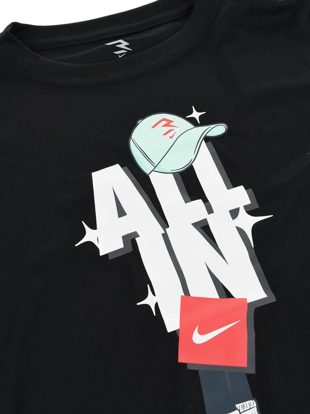 Nike Kids graphic-print shorts set Zwart
