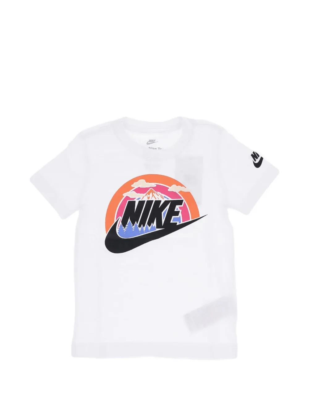 Nike Kids Wilderness Futura logo-print T-shirt Wit