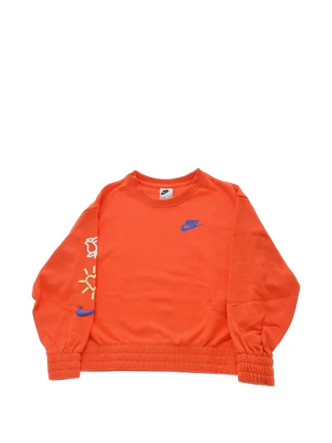 Nike Kids logo-print elasticated-hem sweater
