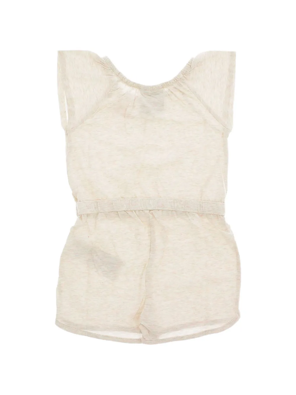 Nike Kids logo-print cotton playsuit Grijs