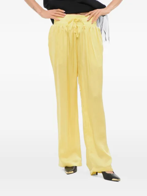 Viktor & Rolf drawstring-waist tulle-overlay trousers