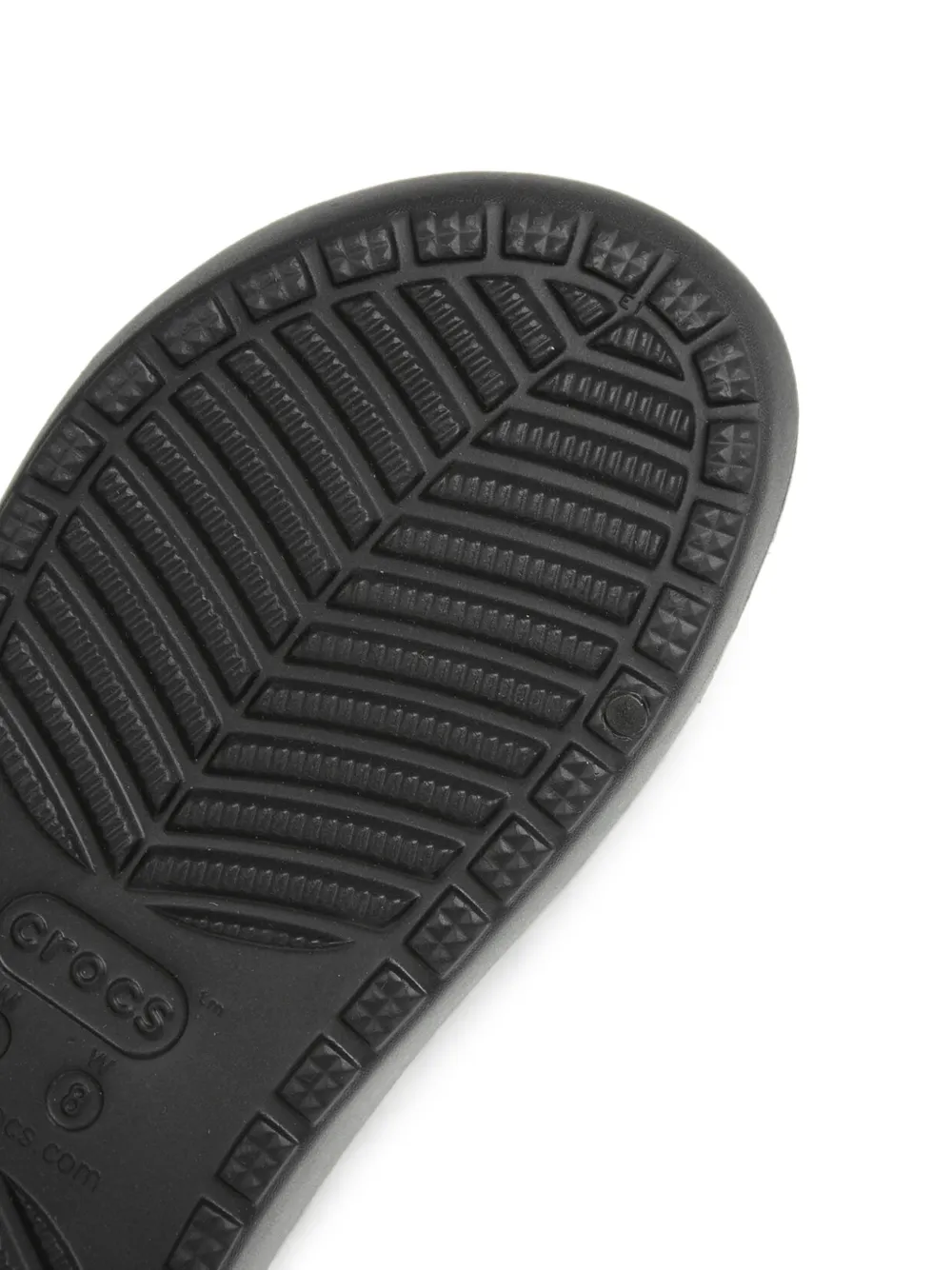 Crocs Classic Cozzzy double-band sandals Zwart