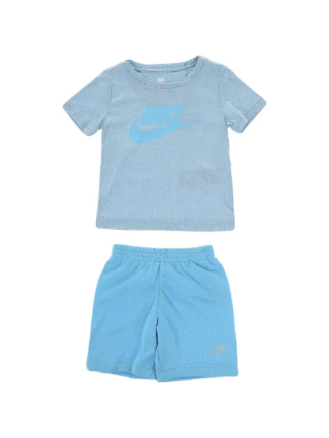 Nike Kids logo-print shorts set