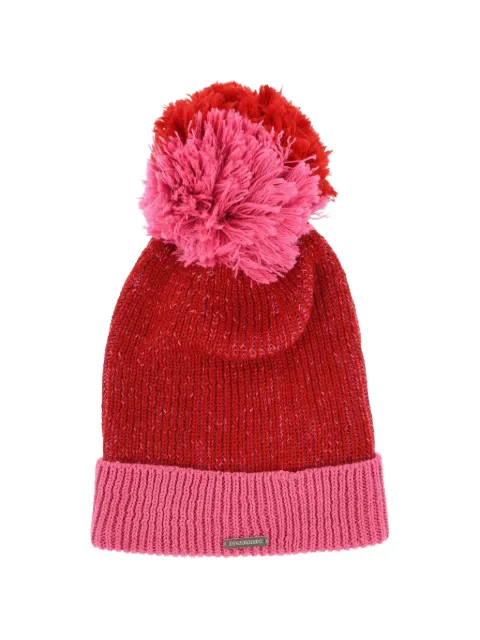 DSQUARED2 KIDS pom-pom ribbed beanie hat