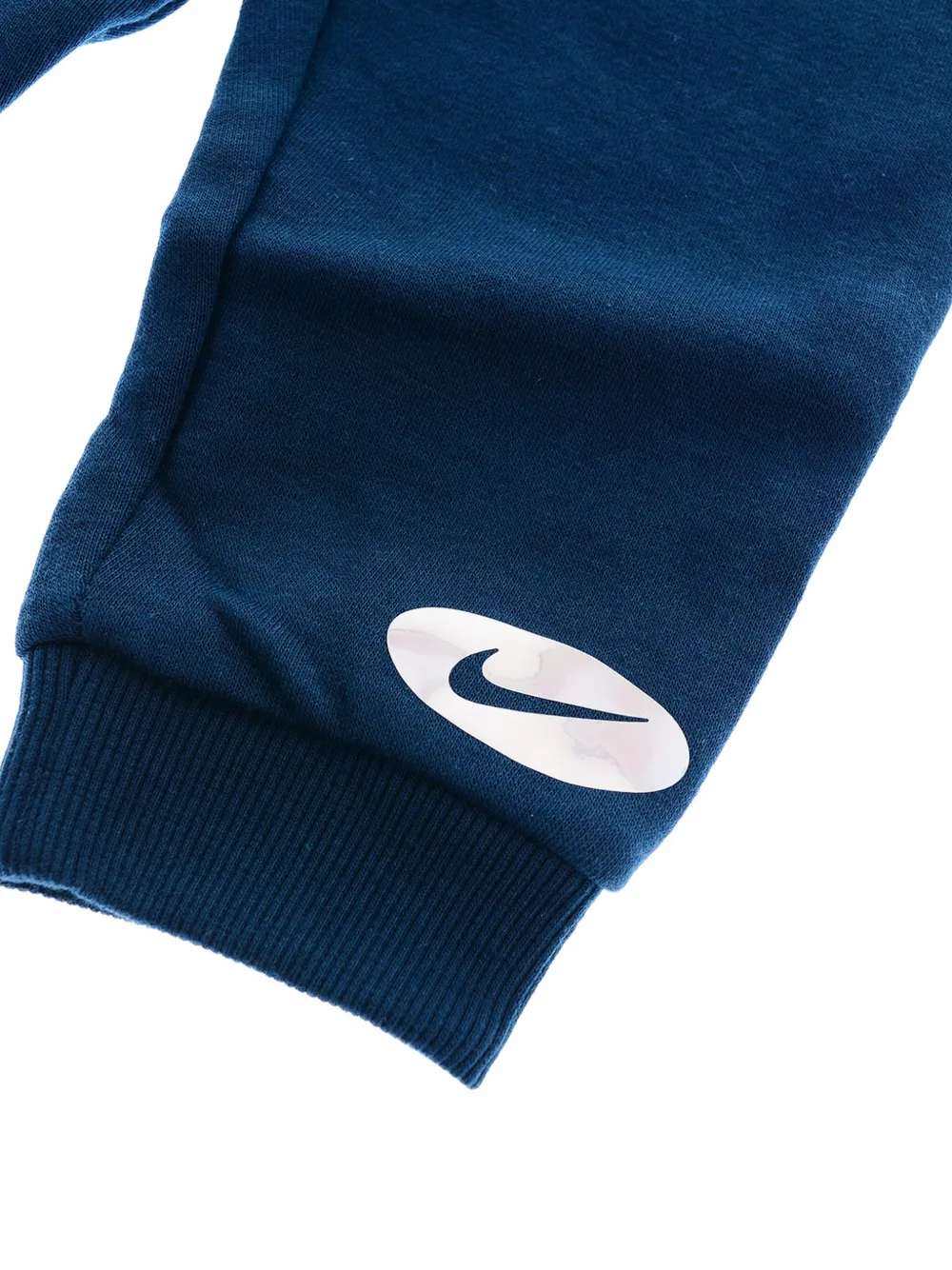 Nike Kids logo-print track pants Blauw