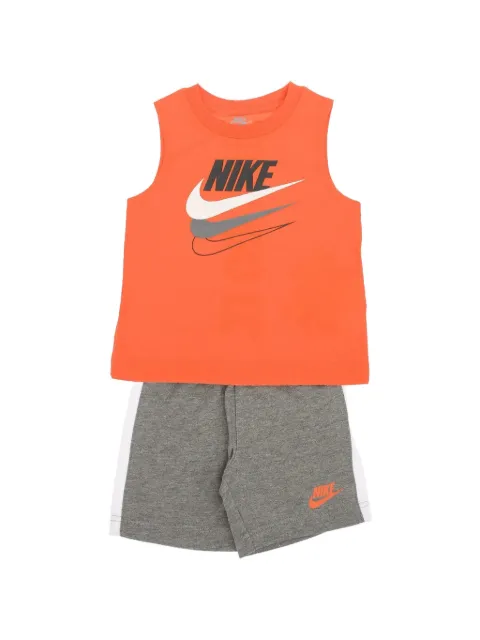 Nike Kids logo-print tank top and shorts set