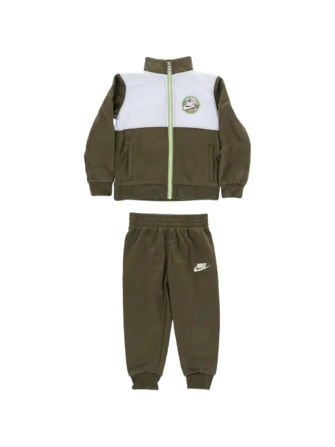 Nike Kids logo-patch zip-up tracksuit
