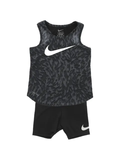 Nike Kids Dri-Fit logo-print shorts set (set of two)