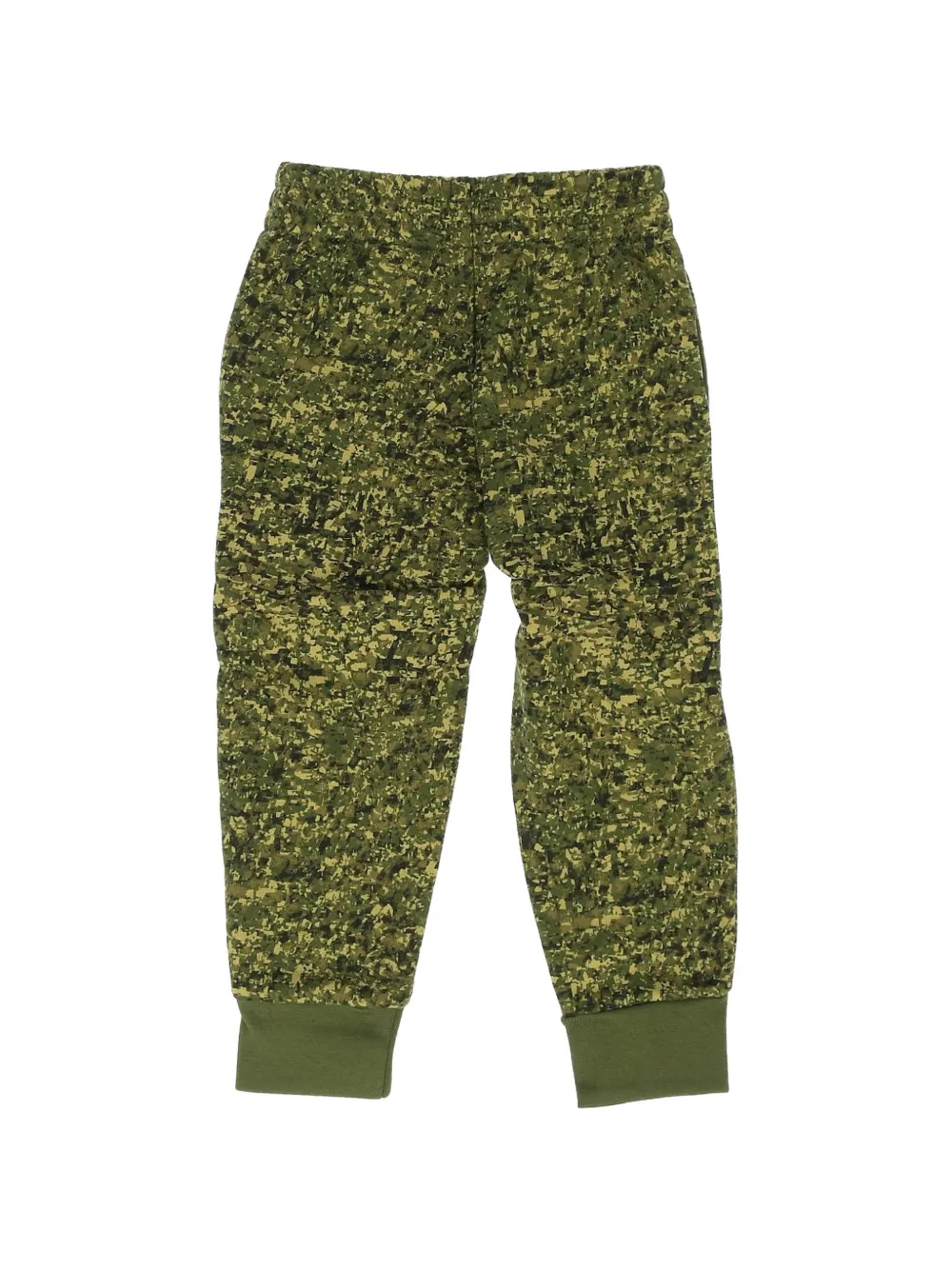 Nike Kids logo-print camouflage-print track pants Groen