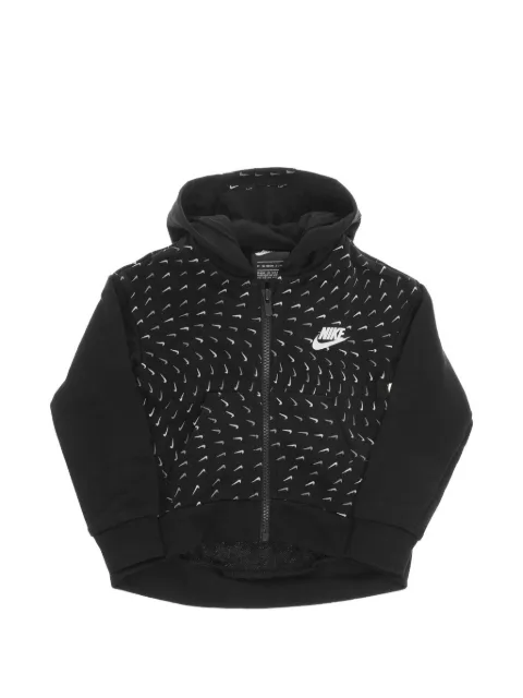 Nike Kids logo-print zip-up hoodie