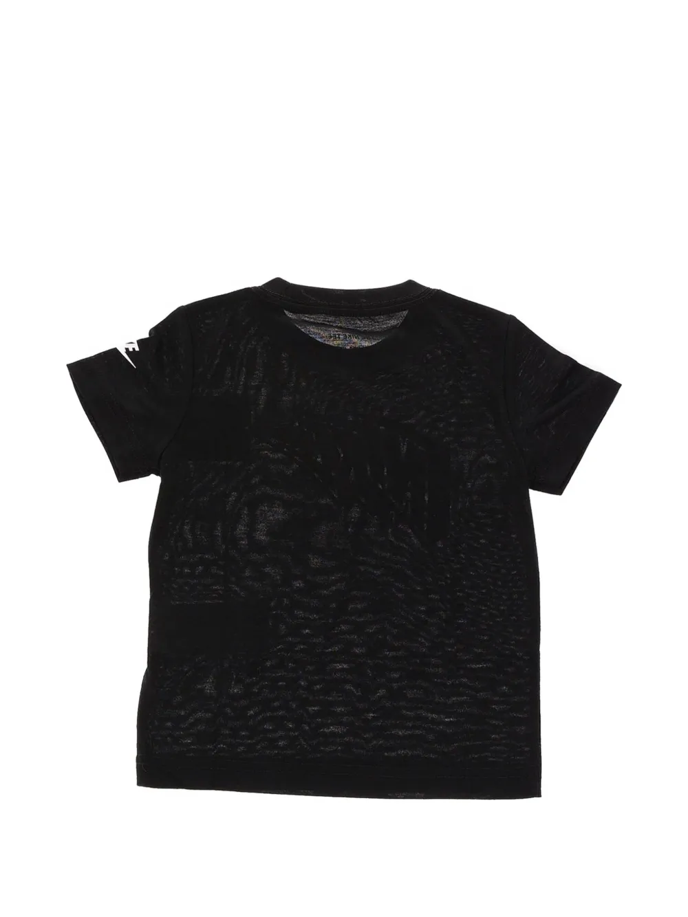 Nike Kids logo-print T-shirt Zwart
