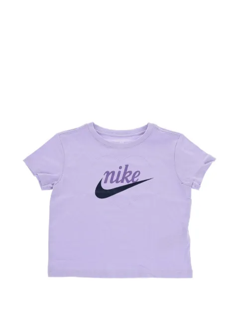 Nike Kids logo-print heart-motif T-shirt