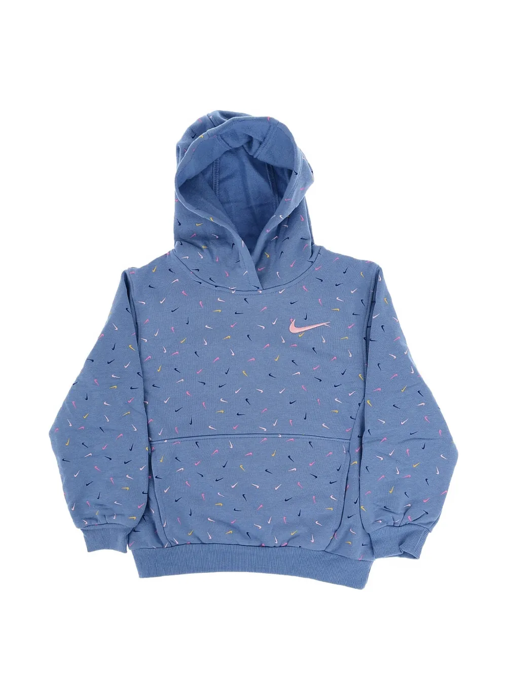 Nike Kids logo-print hoodie Blauw