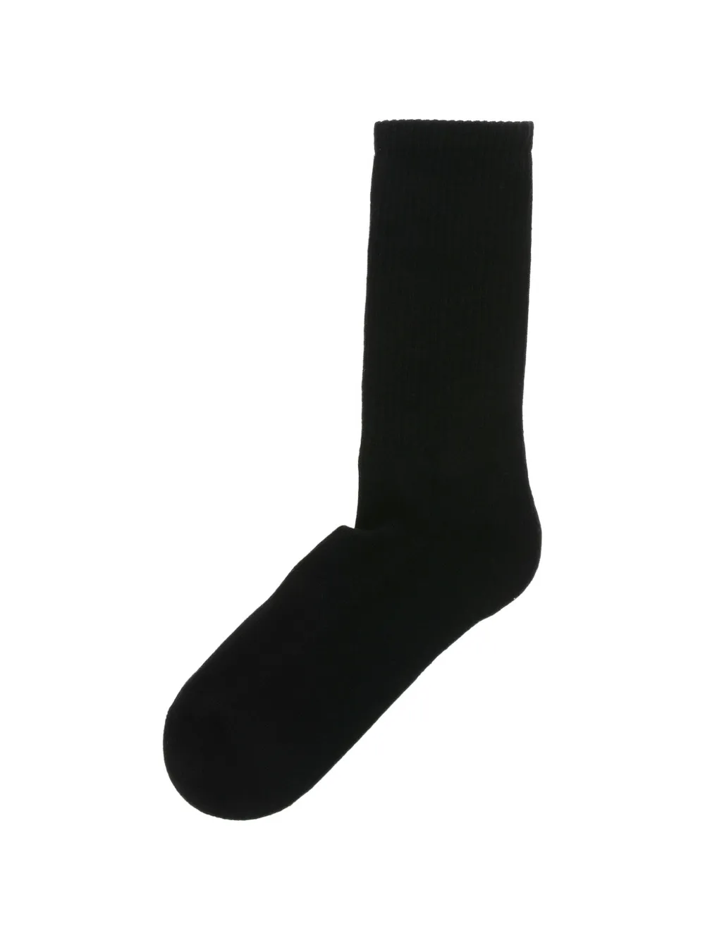 1989 Studio Ribbed Logo-print Socks In Black