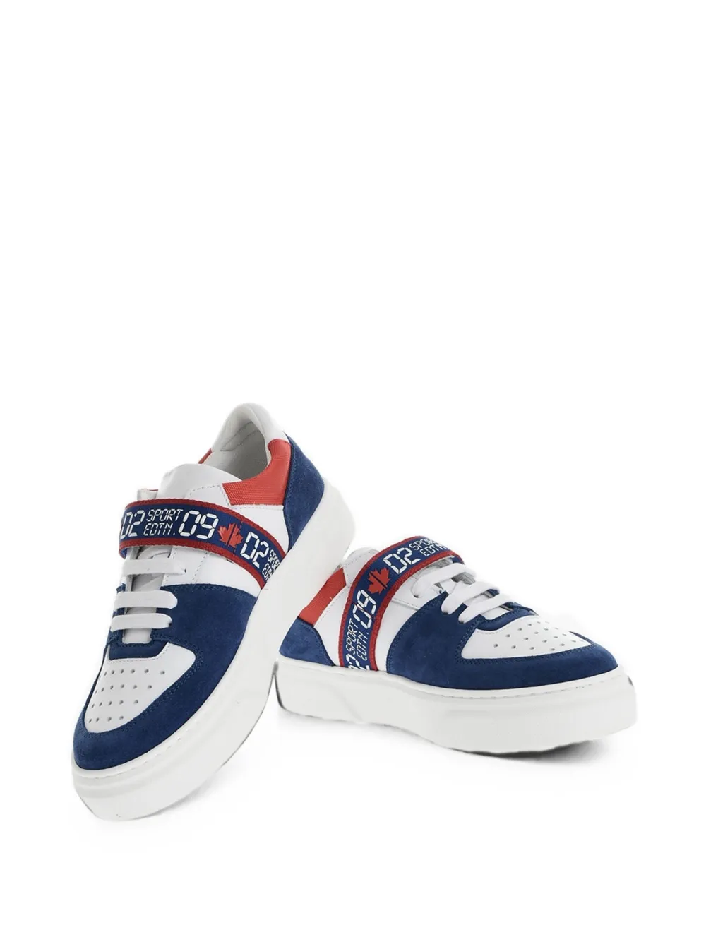 DSQUARED2 KIDS Sport Edtn.09 touch-strap sneakers Wit