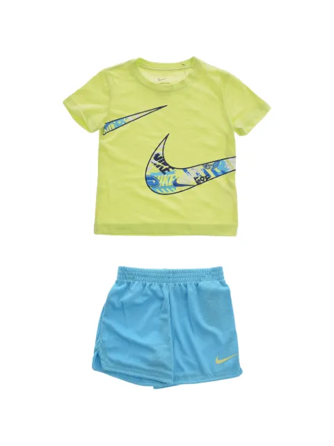 Nike Kids Conjunto de camiseta e short com logo