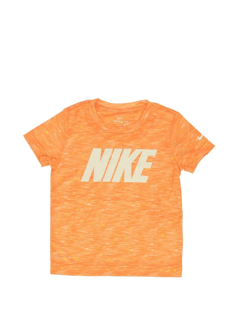Nike Kids logo-print T-shirt Oranje