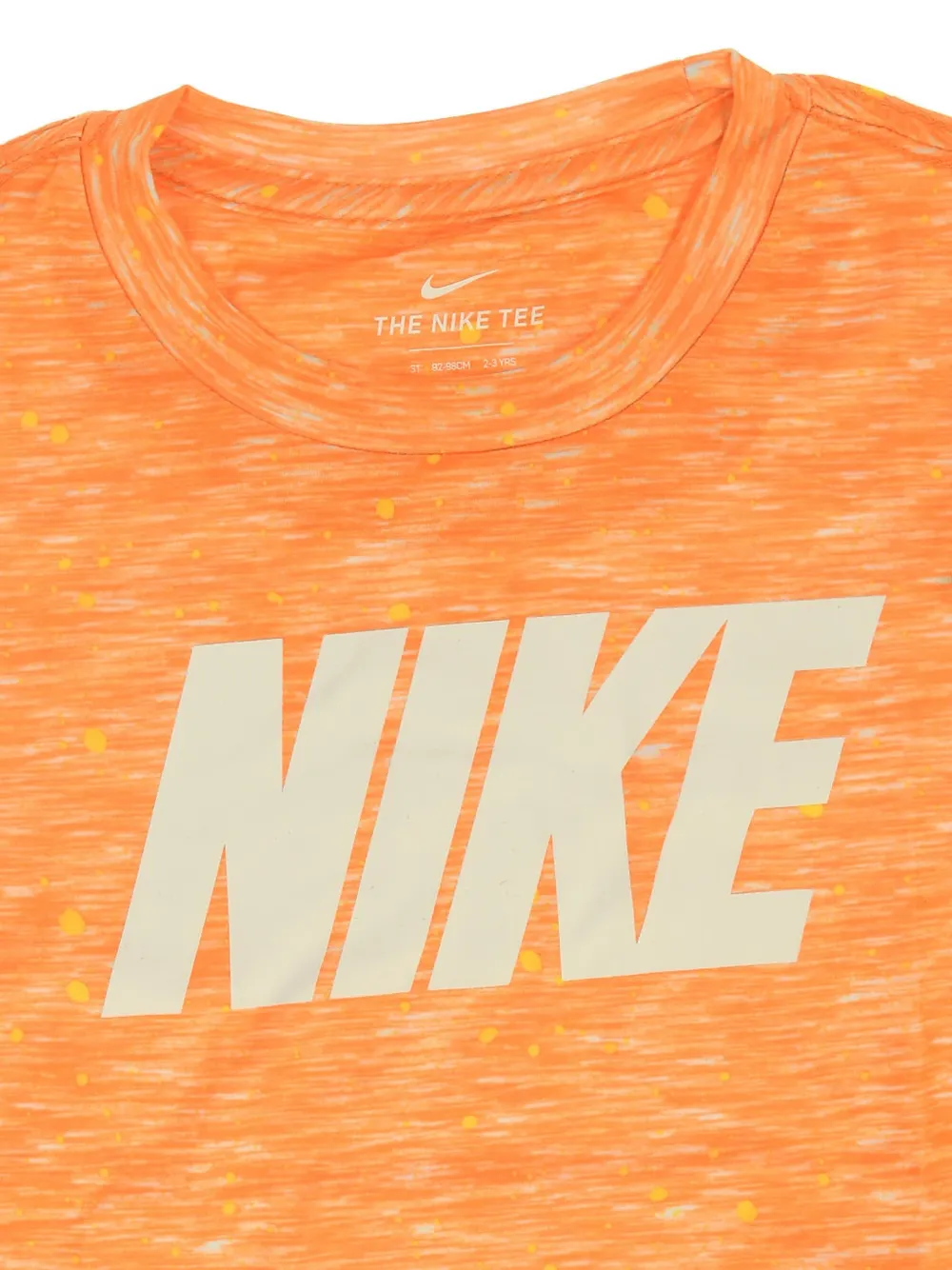 Nike Kids logo-print T-shirt Oranje