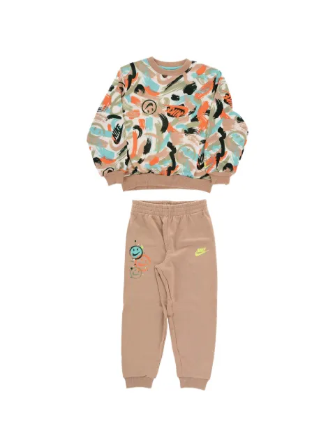 Nike Kids logo-print tracksuit set