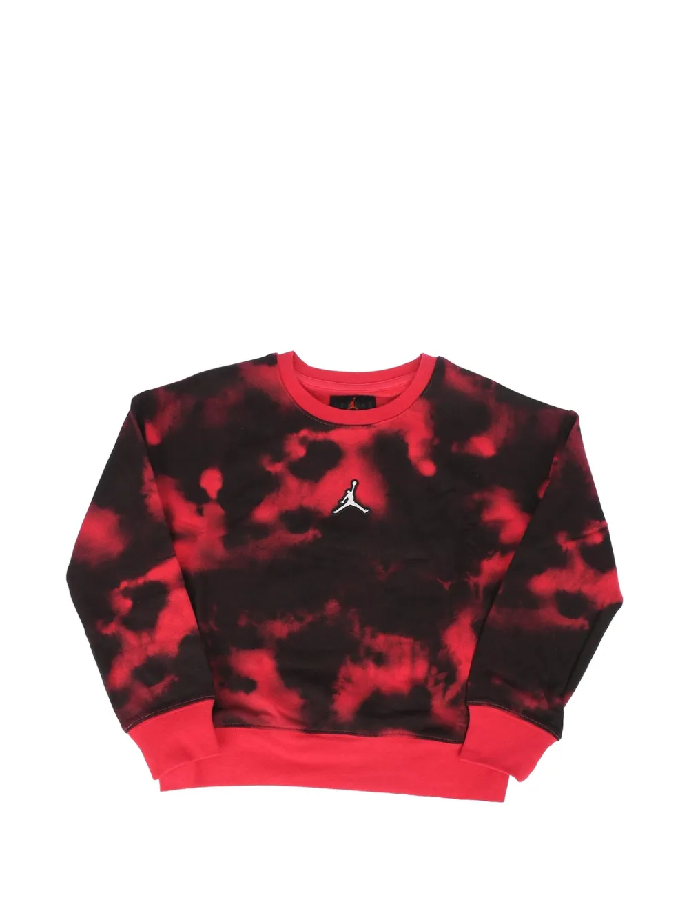 Jordan Kids logo-patch tie-dye sweatshirt Zwart