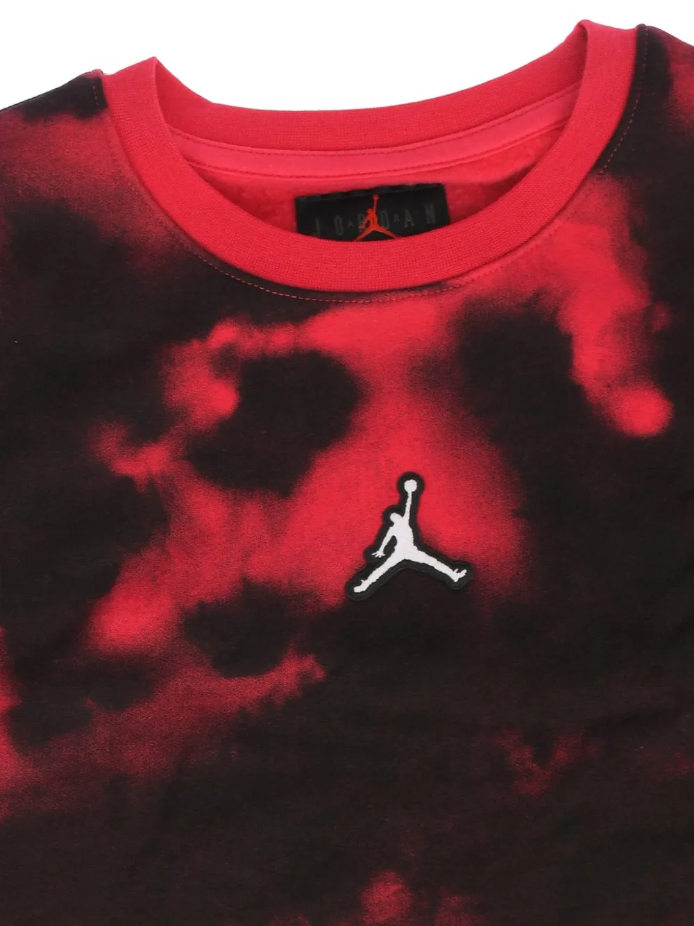 Jordan Kids logo-patch tie-dye sweatshirt Zwart