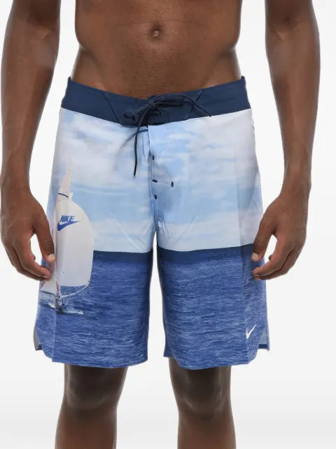 Nike Fadeaway Sailboat graphic-print drawstring swim trunks
