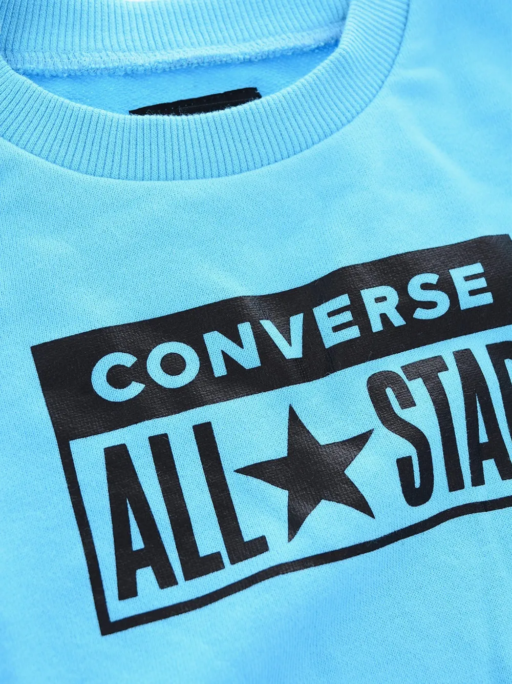Converse Kids All Star logo-print sweater Blauw