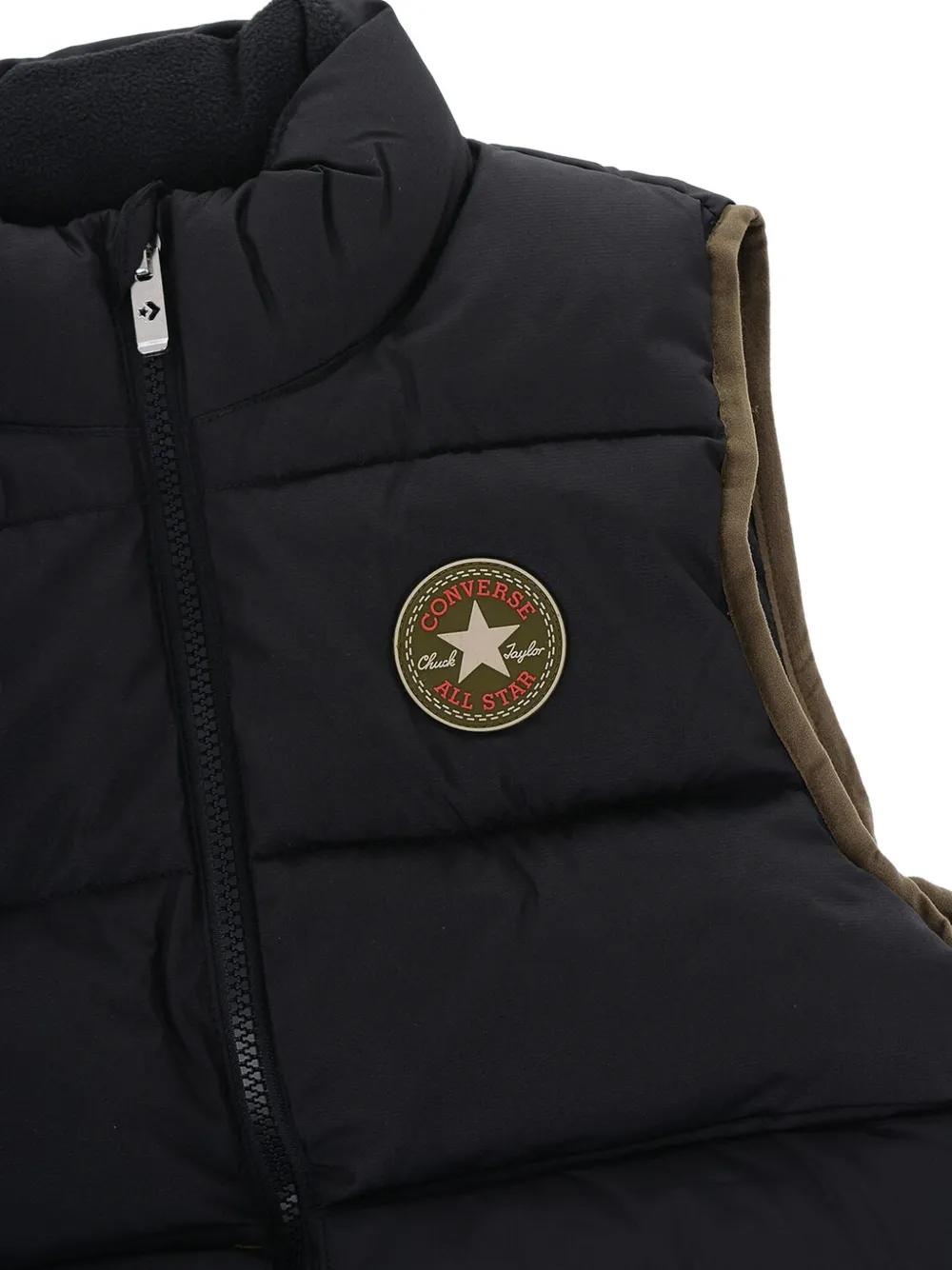 Converse Kids Chuck Taylor All Star logo patch padded gilet Zwart