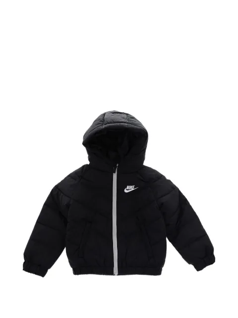 Nike Kids logo-print padded jacket