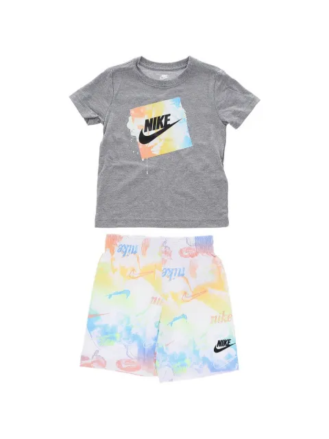 Nike Kids logo-print shorts set