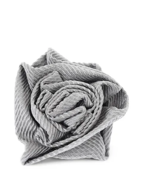 Corneliani rose silk brooch